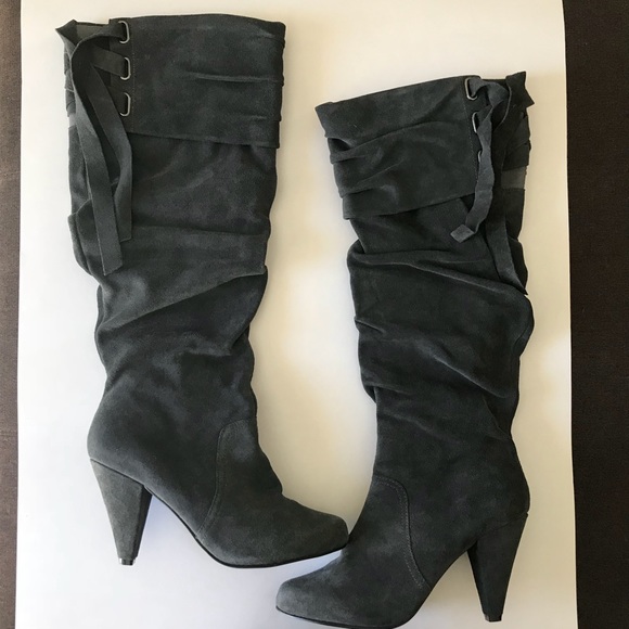 naughty monkey Shoes - Naughty Monkey Knee High Suede Boots. NWOT